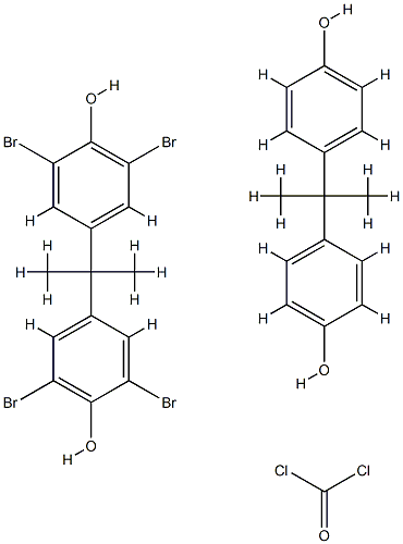 TBBA　ビスフェノールA　ホスゲンポリマー　 化学構造式