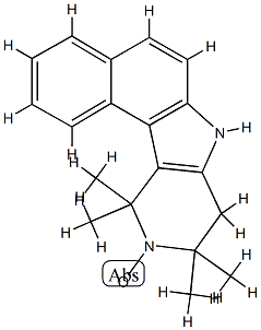 5,6-benzo-2,2,4,4-tetramethyl-1,2,3,4-tetrahydro-gamma-carboline-oxyl Structure