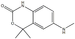 2H-3,1-Benzoxazin-2-one,1,4-dihydro-4,4-dimethyl-6-(methylamino)-(9CI) Structure
