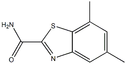 2-Benzothiazolecarboxamide,5,7-dimethyl-(9CI) Struktur
