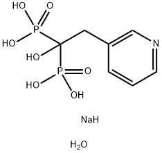 リセドロン酸一ナトリウム2.5水和物 化学構造式