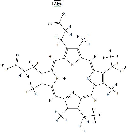 palladium hematoporphyrin Structure