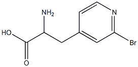 4-Pyridinepropionicacid,-alpha--amino-2-bromo-,DL-(8CI) 化学構造式