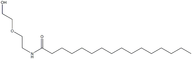 POLYETHYLENE GLYCOL MONO(2-HEXADECANAMIDOETHYL) ETHER) Structure