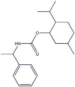 α-Methylbenzylcarbamic acid p-menthan-3-yl ester Struktur
