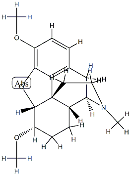 4,5α-Epoxy-3,6-dimethoxy-17-methylmorphinan Structure