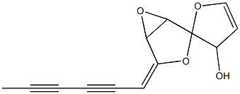 4-(2,4-Hexadiynylidene)spiro[3,6-dioxabicyclo[3.1.0]hexane-2,2'(3'H)-furan]-3'-ol Struktur