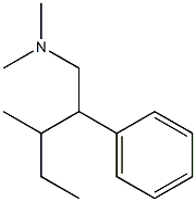 β-(1-Methylpropyl)-N,N-dimethylbenzeneethanamine Struktur