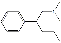 N,N-ジメチル-β-プロピルフェネチルアミン 化学構造式