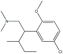 β-(sec-Butyl)-5-chloro-2-methoxy-N,N-dimethylbenzeneethanamine Structure