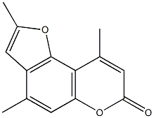 4,7,4'-trimethylallopsoralen Struktur