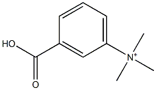 3-(Trimethylaminio)benzoic acidanion Structure