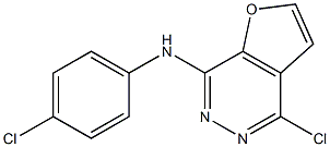 Furo[2,3-d]pyridazin-7-amine, 4-chloro-N-(4-chlorophenyl)- Structure