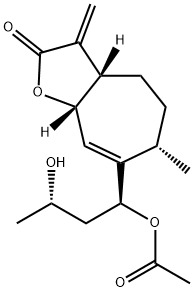(3aS)-7-[(1S,3S)-1-Acetoxy-3-hydroxybutyl]-3,3aβ,4,5,6,8aβ-hexahydro-6α-methyl-3-methylene-2H-cyclohepta[b]furan-2-one Structure