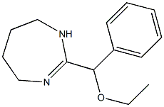 4,5,6,7-Tetrahydro-2-(α-ethoxybenzyl)-1H-1,3-diazepine Struktur