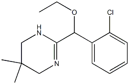 3,4,5,6-Tetrahydro-2-(2-chloro-α-ethoxybenzyl)-5,5-dimethylpyrimidine,33236-06-5,结构式