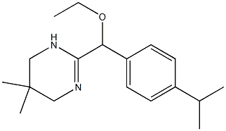 3,4,5,6-Tetrahydro-5,5-dimethyl-2-(α-ethoxy-4-isopropylbenzyl)pyrimidine Structure