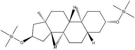 3β,16α-Bis(trimethylsiloxy)-5α-androstane Structure