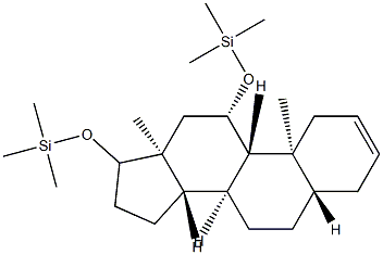 11β,17-Bis(trimethylsiloxy)-5α-androst-2-ene Structure
