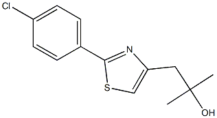2-(4-Chlorophenyl)-α,α-dimethyl-4-thiazoleethanol 结构式