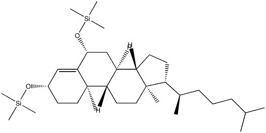 3β,6β-Bis(trimethylsiloxy)cholest-4-ene 结构式