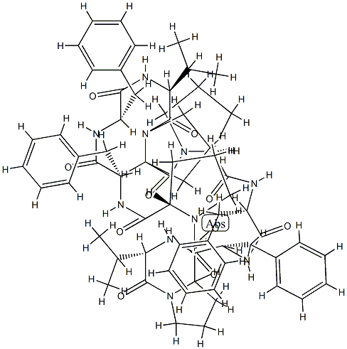 Antamanide, 1-de-L-alanine-3a-endo-L-valine- 结构式