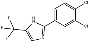 1H-IMidazole, 2-(3,4-dichlorophenyl)-5-(trifluoroMethyl)- 结构式