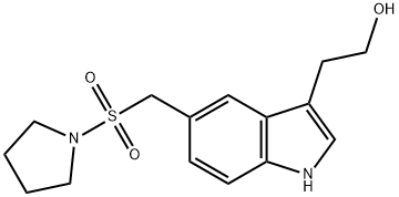 1H-Indole-3-ethanol, 5-[(1-pyrrolidinylsulfonyl)methyl]- Structure