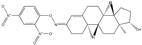 17β-Hydroxyandrost-4-en-3-one O-(2,4-dinitrophenyl)oxime Struktur