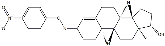 17β-Hydroxyandrost-4-en-3-one O-(p-nitrophenyl)oxime,33514-91-9,结构式