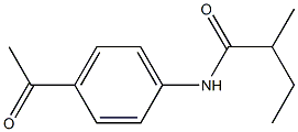 N-(4-acetylphenyl)-2-methylbutanamide 结构式