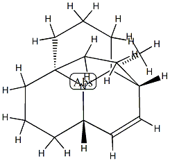 (1R,6aS)-3aβ,4,5,6,7,8,9,9a-Octahydro-9aβ-methyl-1H-1,6a-ethanopyrido[2,1,6-de]quinolizine Structure