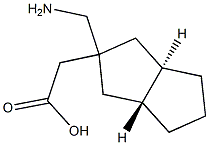 2-Pentaleneaceticacid,2-(aminomethyl)octahydro-,(2-alpha-,3a-alpha-,6a-bta-)-(9CI) Structure