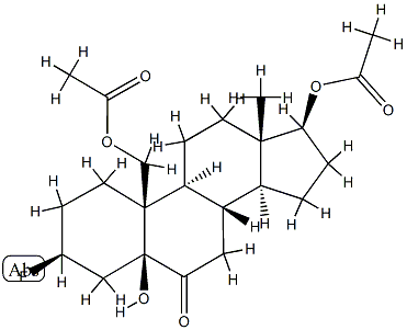 17β,19-Bis(acetyloxy)-3β-fluoro-5-hydroxy-5β-androstan-6-one|