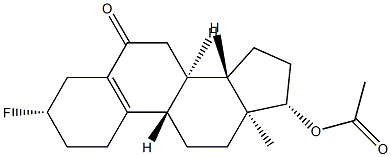 17β-(Acetyloxy)-3β-fluoroestr-5(10)-en-6-one Structure