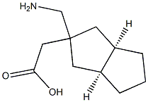 2-Pentaleneaceticacid,2-(aminomethyl)octahydro-,(2-alpha-,3a-alpha-,6a-alpha-)-(9CI) Struktur