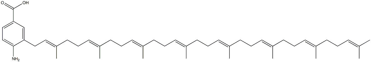 4-Amino-3-[(2E,6E,10E,14E,18E,22E,26E)-3,7,11,15,19,23,27,31-octamethyl-2,6,10,14,18,22,26,30-dotriacontaoctenyl]benzoic acid Structure