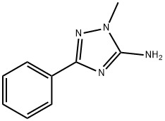 1-methyl-3-phenyl-1H-1,2,4-triazol-5-amine(SALTDATA: HCl H2O) Structure