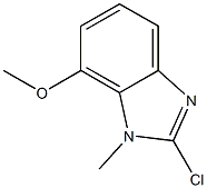 1H-Benzimidazole,2-chloro-7-methoxy-1-methyl-(9CI) Struktur