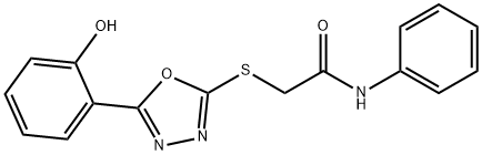 336173-67-2 2-{[5-(2-hydroxyphenyl)-1,3,4-oxadiazol-2-yl]sulfanyl}-N-phenylacetamide