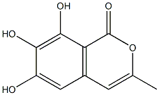1H-2-Benzopyran-1-one,6,7,8-trihydroxy-3-methyl-(9CI) Structure