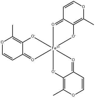 麦芽酚铁,33725-54-1,结构式