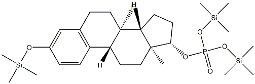 3-(Trimethylsilyloxy)estra-1,3,5(10)-trien-17β-ol [phosphoric acid bis(trimethylsilyl)] ester 结构式