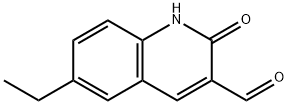 3-Quinolinecarboxaldehyde,6-ethyl-1,2-dihydro-2-oxo-(9CI) 结构式