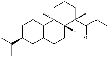 (+)-Abieta-8-ene-18-oic acid methyl ester 结构式