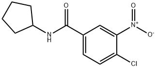 4-chloro-N-cyclopentyl-3-nitrobenzamide, 339059-83-5, 结构式