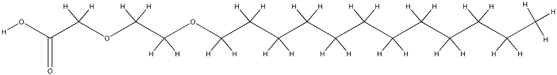 月桂醇聚醚-6 羧酸钠, 33939-64-9, 结构式
