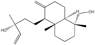 (1S,4aα,αR)-Decahydro-α-vinyl-5α-(hydroxymethyl)-α,5,8aβ-trimethyl-2-methylene-1-naphthalene-1-propanol Structure