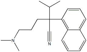 α-[3-(Dimethylamino)propyl]-α-(1-methylethyl)-1-naphthaleneacetonitrile Struktur