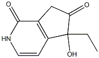1H-Cyclopenta[c]pyridine-1,6(2H)-dione,5-ethyl-5,7-dihydro-5-hydroxy-(9CI) Structure